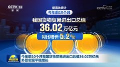 本年前10个月我国